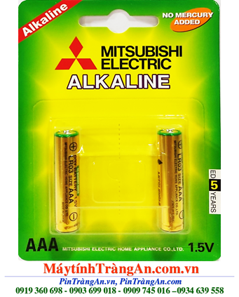 Mitsubishi LR03 _Pin đũa AAA 1.5v Alkaline Mitsubishi LR03 MN2400 chính hãng (Loại vỉ 2viên)